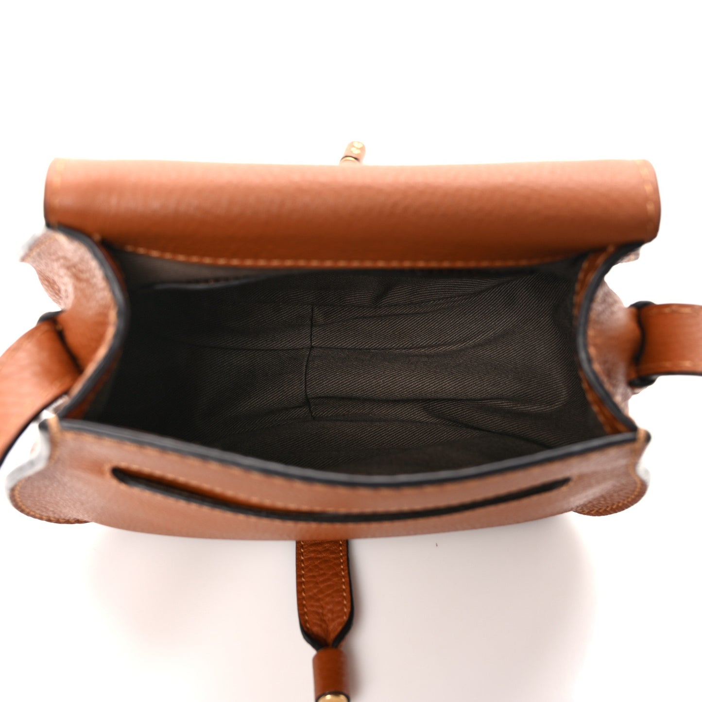 Calfskin Mini Marcie Round Crossbody Bag Tan