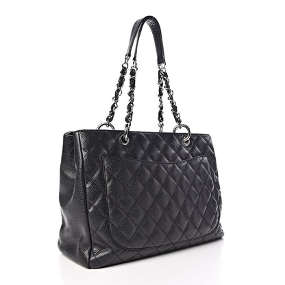 Chanel Caviar Quilted Grand Shopping Tote GST Black 3 of 19