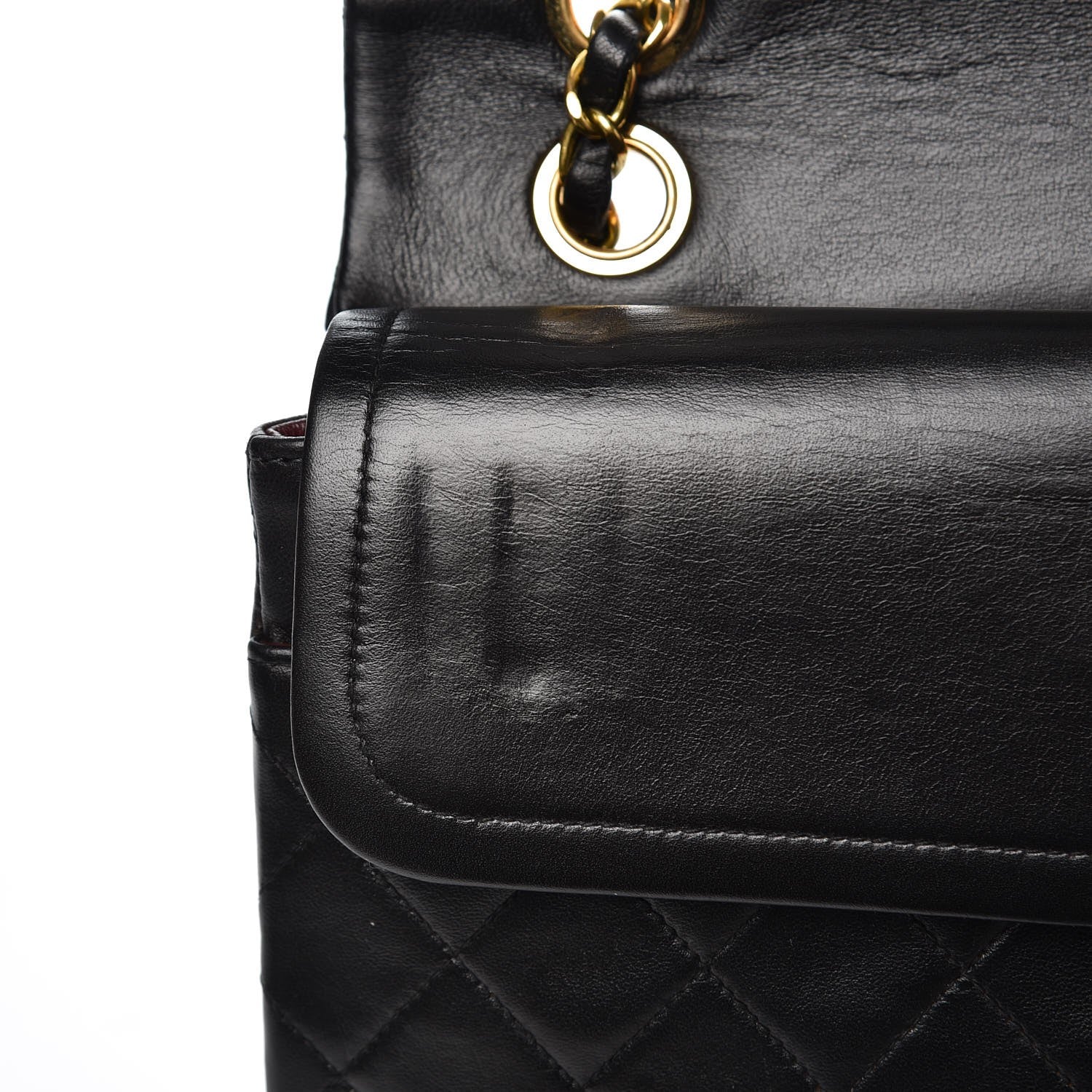Chanel Lambskin Quilted Medium Double Flap Black 13 of 13