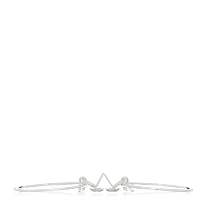 Hermes Sterling Silver MM Loop Earrings 3 of 4