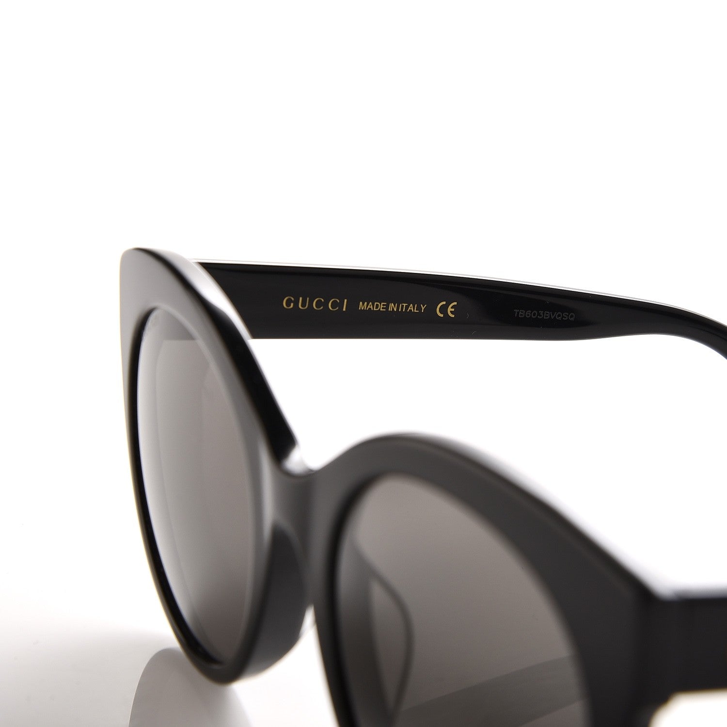 Gucci Round GG Sunglasses GG0028SA Black 7 of 9