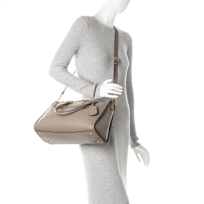 Prada Vitello Daino Shopping Satchel Argilla 2 of 10