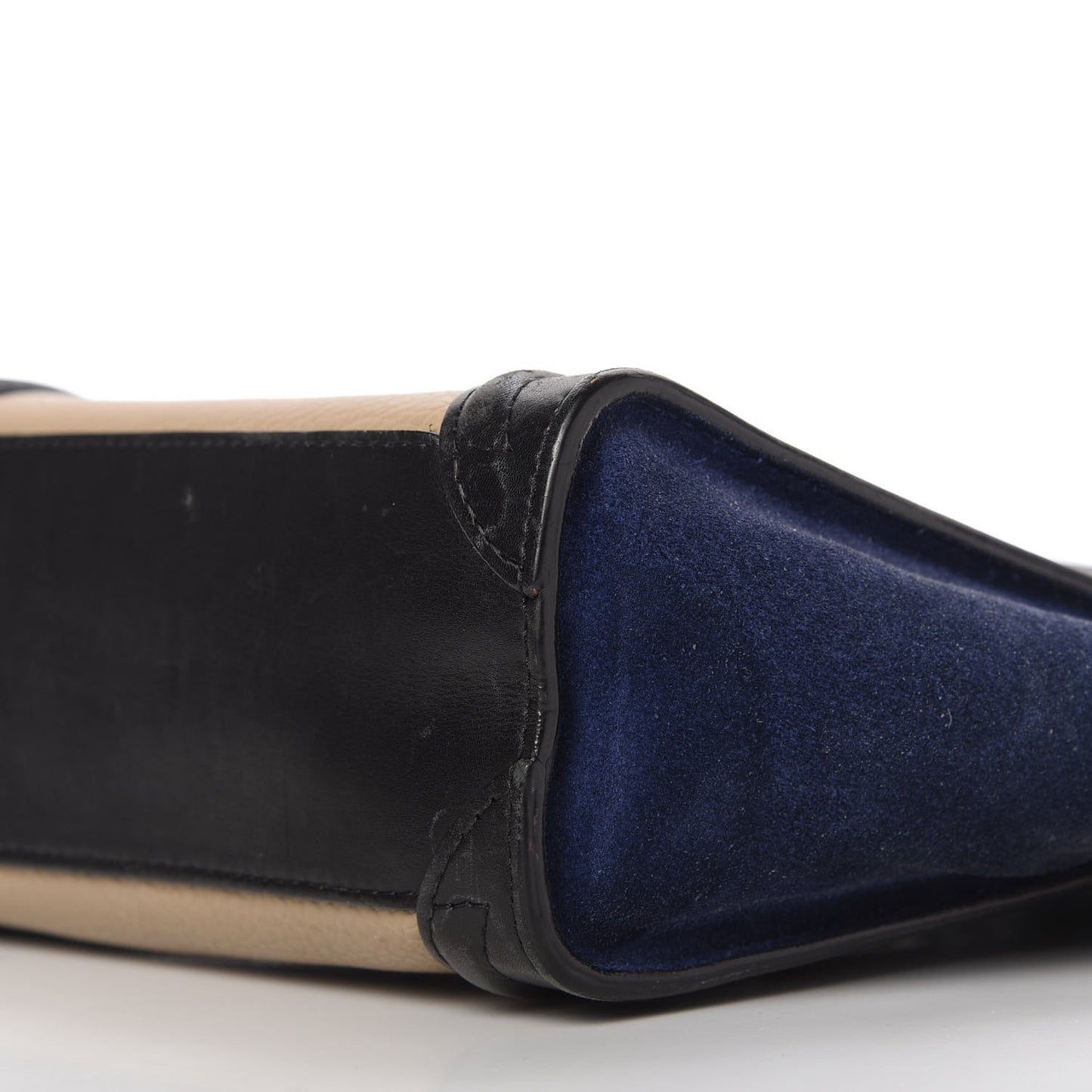 Bullhide Calfskin Nubuck Nano Tri-Color Luggage Light Taupe