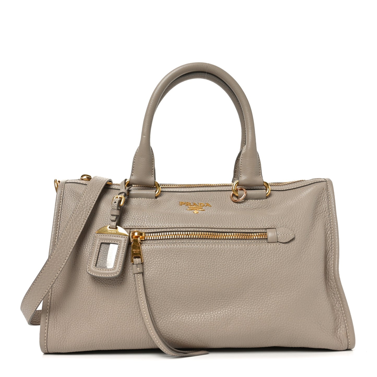 Vitello Daino Shopping Satchel Pomice