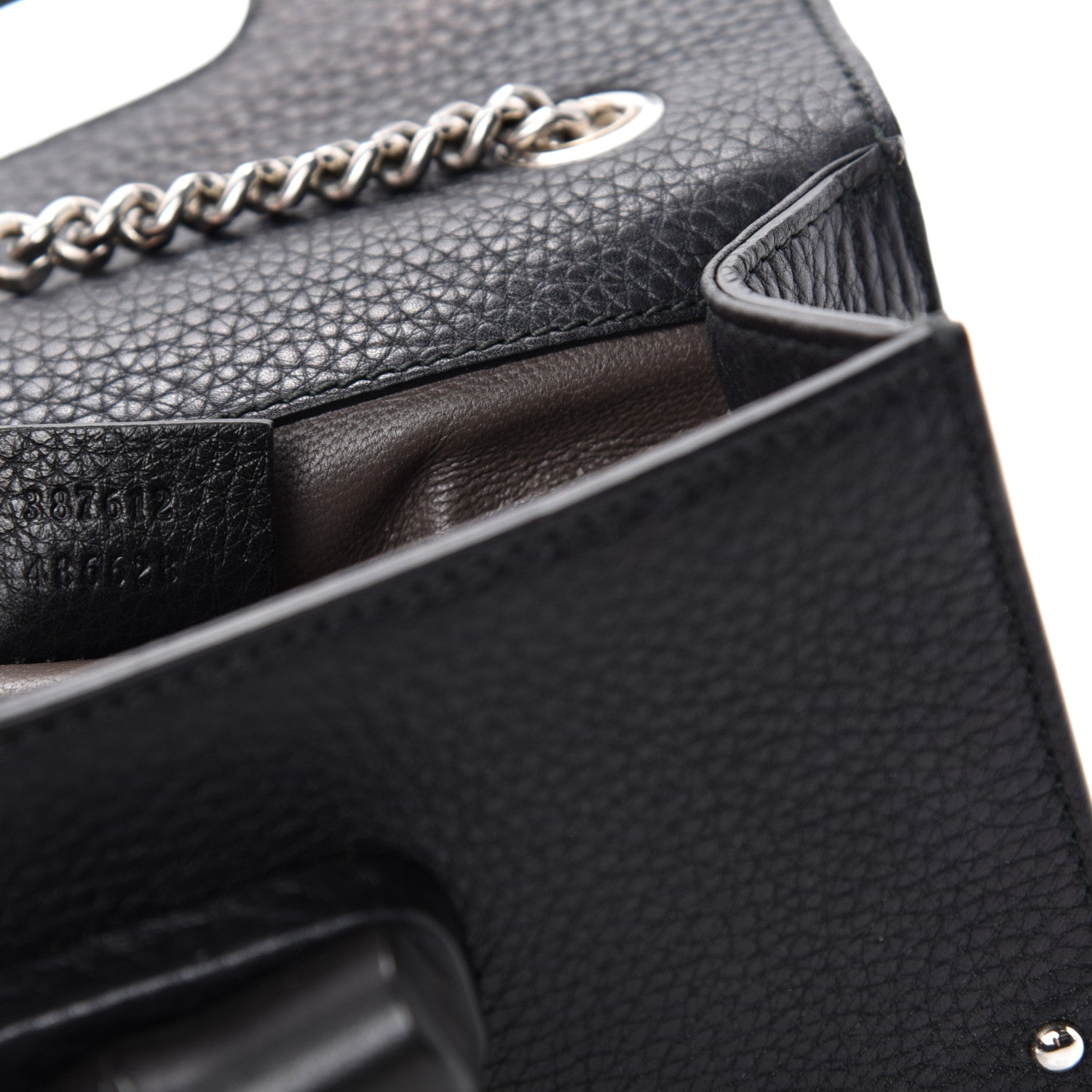 Gucci Calfskin Small Studded Miss Bamboo Shoulder Bag Black 10 of 11