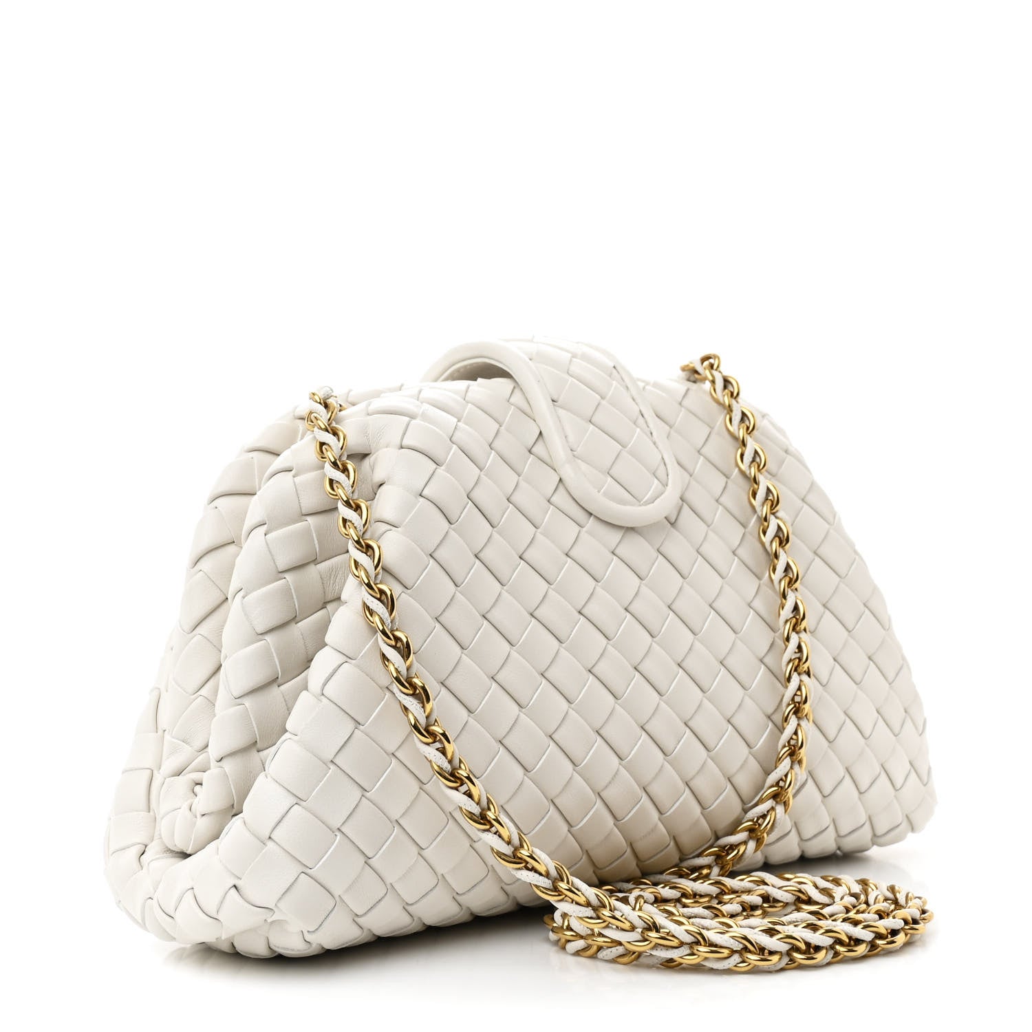 Bottega Veneta Nappa Intrecciato Small The Lauren 1980 Clutch With Chain String 3 of 11