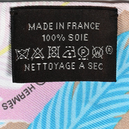 Hermes Silk Jaguar Quetzal Twilly Rose Beige Orange 4 of 10