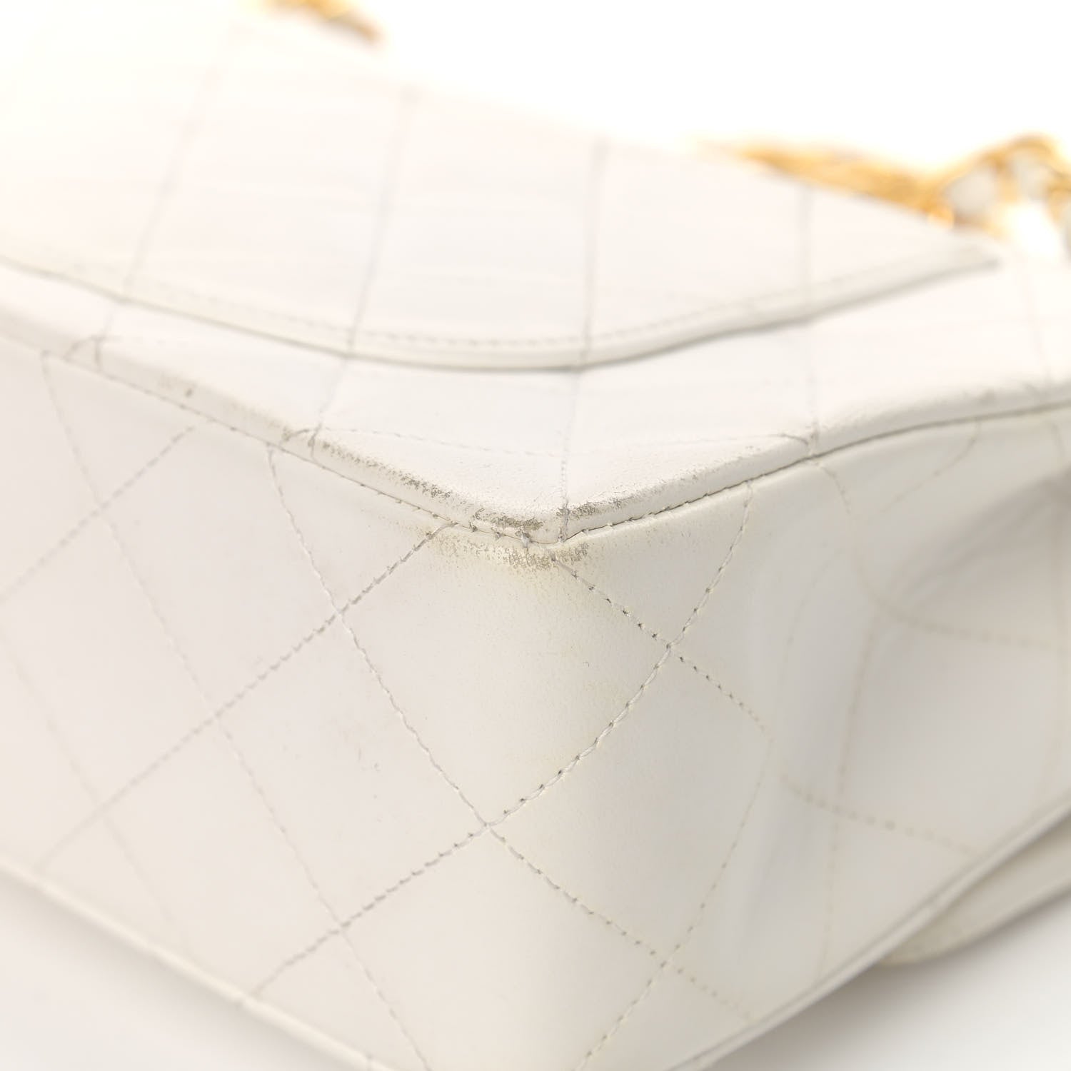 Chanel Lambskin Quilted Small Double Flap White 12 of 23