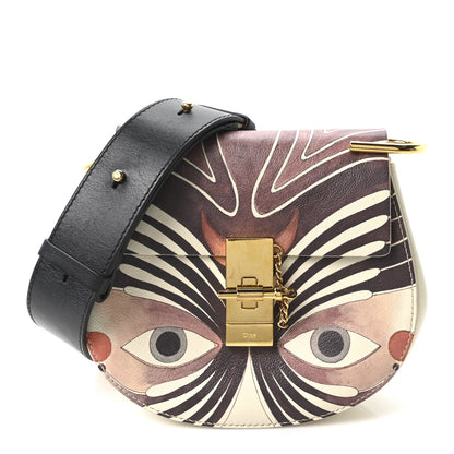Chloe Calfskin Printed Mini Drew Bi-Color Shoulder Bag Dark Multicolor 1 of 10