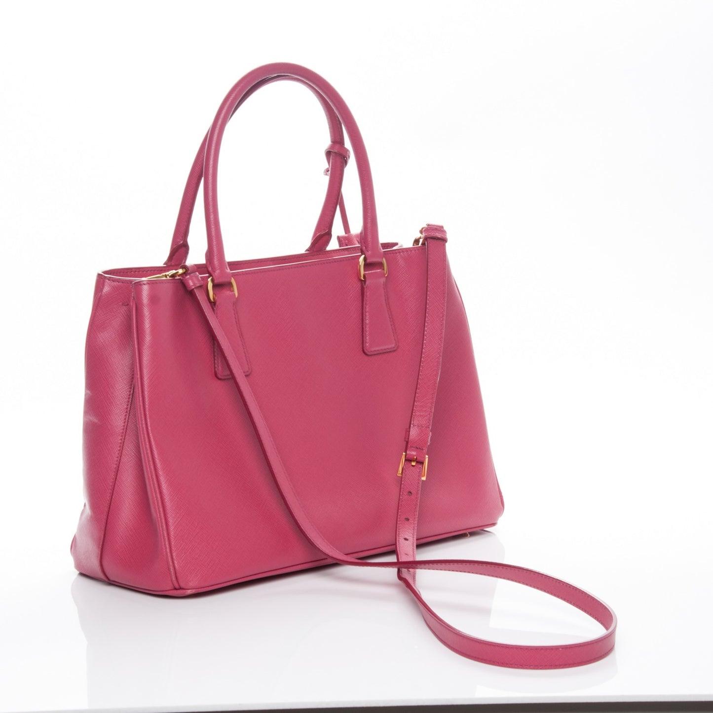 Saffiano Lux Medium Tote Peonia