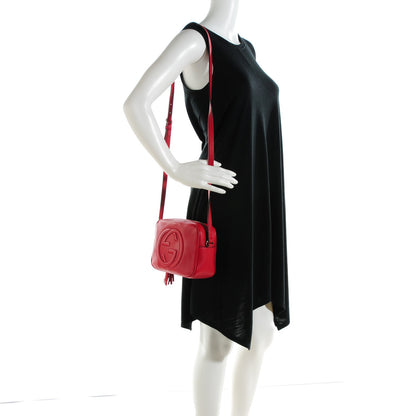 Gucci Pebbled Calfskin Small Soho Disco Bag Tabasco Red 2 of 7