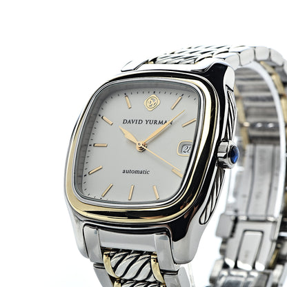 David Yurman Stainless Steel 18K Yellow Gold 35mm Thoroughbred Automatic Watch 10 of 10