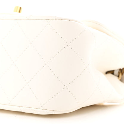 Chanel Lambskin Quilted Mini Pearl Crush Flap White 10 of 10