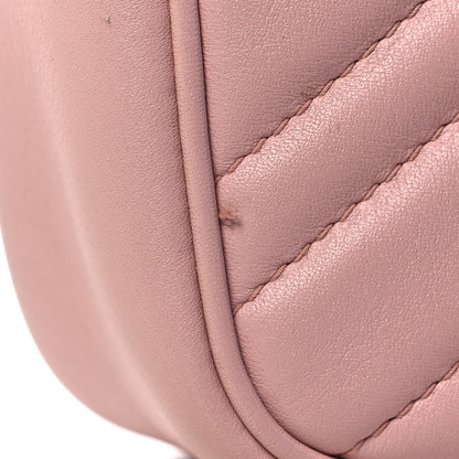 Gucci Calfskin Matelasse Mini GG Marmont Shoulder Bag Perfect Pink 15 of 17