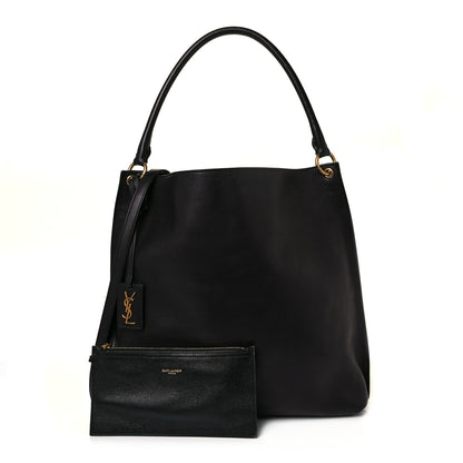 Saint Laurent Calfskin Hobo Black 2 of 14