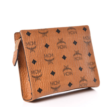 MCM Visetos Small Zip Pouch Cognac 3 of 9