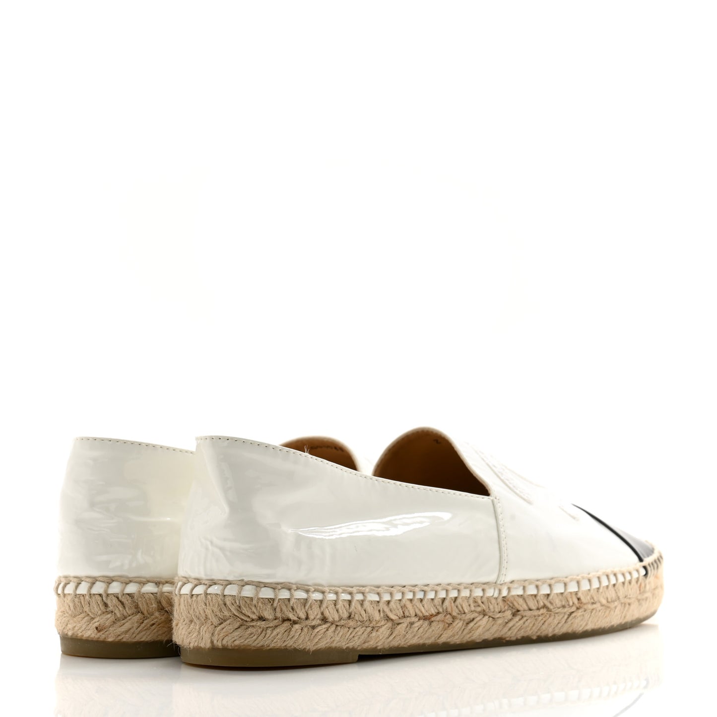 Patent CC Espadrilles 40 White Black