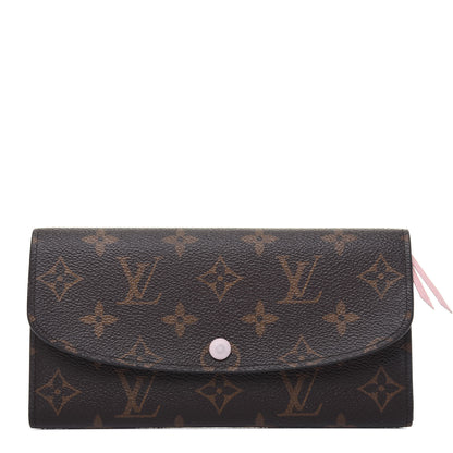 Louis Vuitton Monogram Emilie Wallet Rose Ballerine 1 of 20