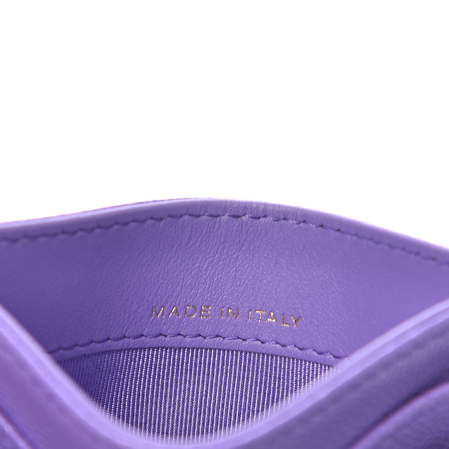 Chanel Caviar Quilted Card Holder Purple 7 of 9