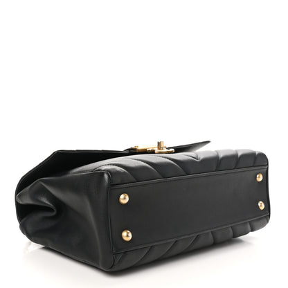 Chanel Calfskin Quilted Chevron In The City Bag Black 4 of 10