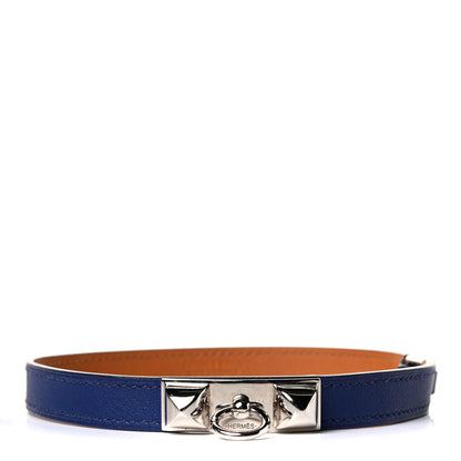 Hermes Swift Rivale Double Tour Bracelet S Bleu Saphir 1 of 4