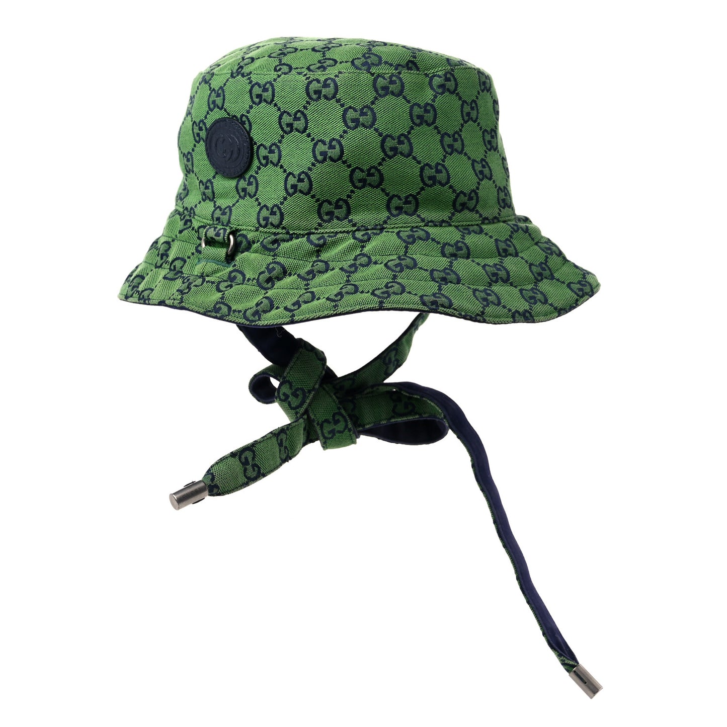 Monogram Multicolor Reversible Self-Tie Bucket Hat L Green Blue