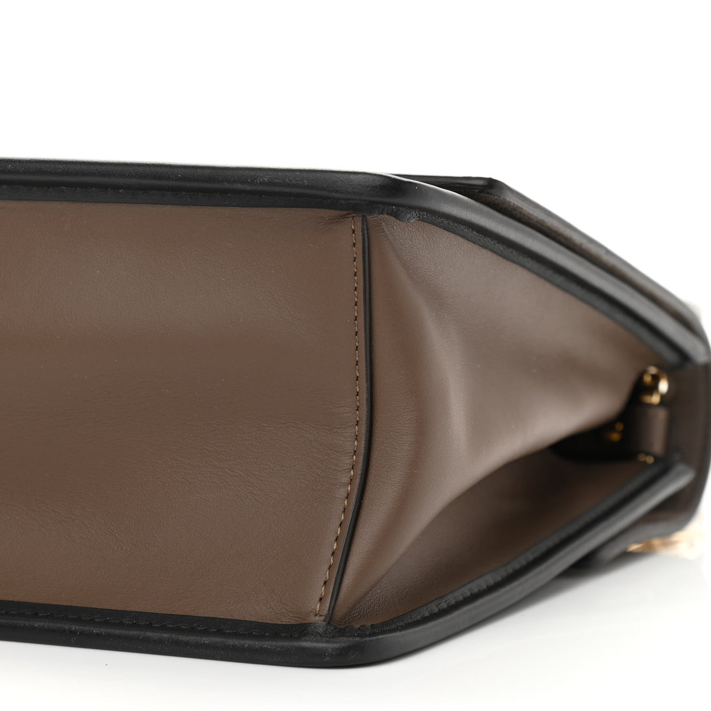Vitello Century F is Fendi Bi-Color FF 1974 Embossed Kan I Shoulder Bag Maya Black