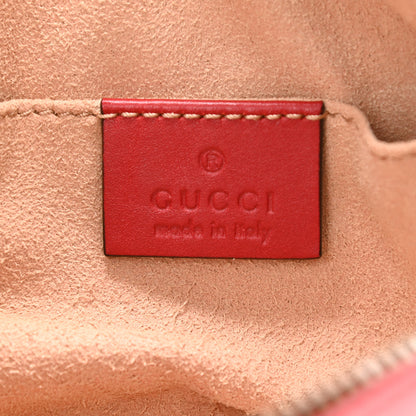 Gucci Calfskin Matelasse GG Marmont Belt Bag 85 34 Hibiscus Red 6 of 13