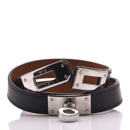 Hermes Chamonix Kelly Double Tour Bracelet S Black 4 of 6