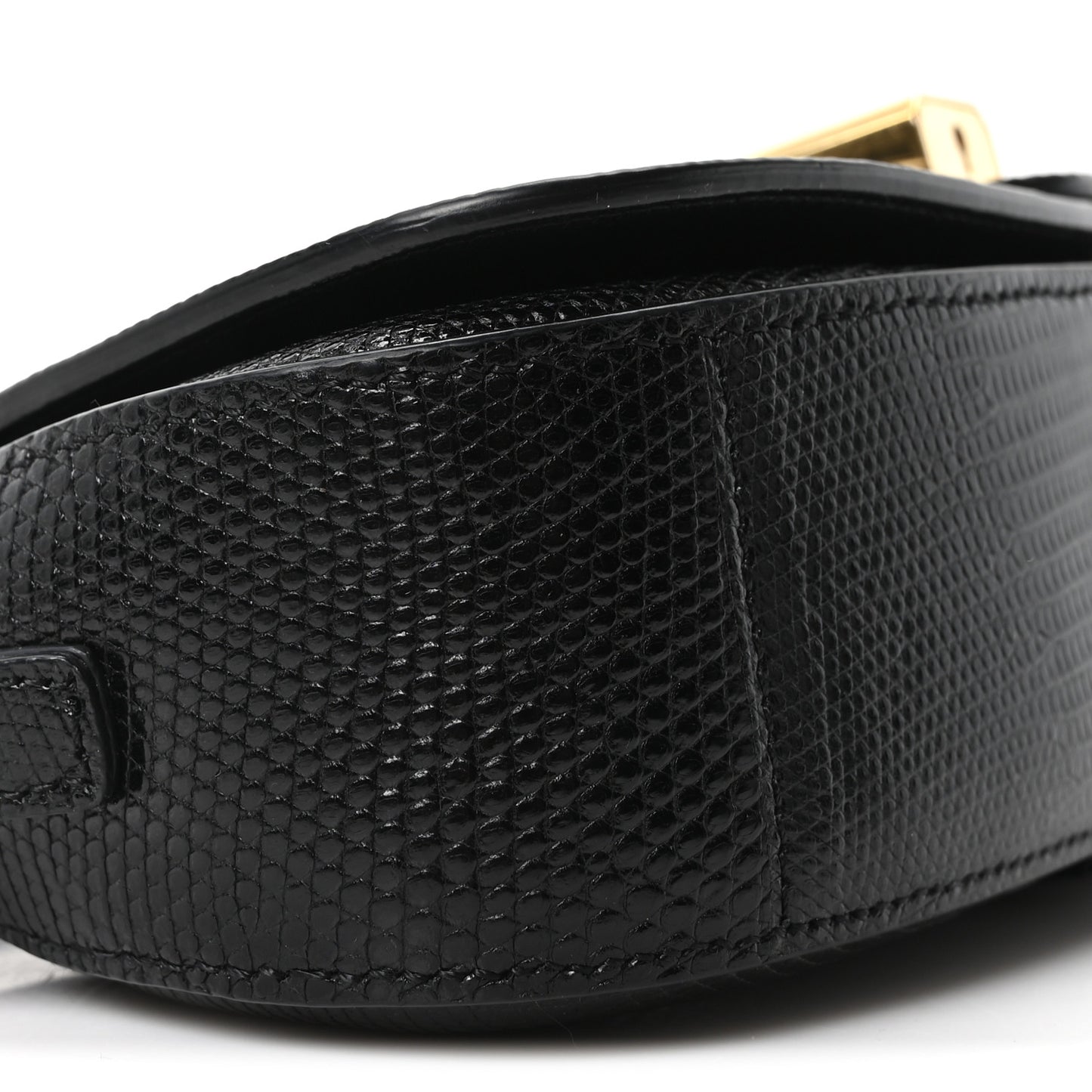 Lizard Tabou Clutch On Strap Black