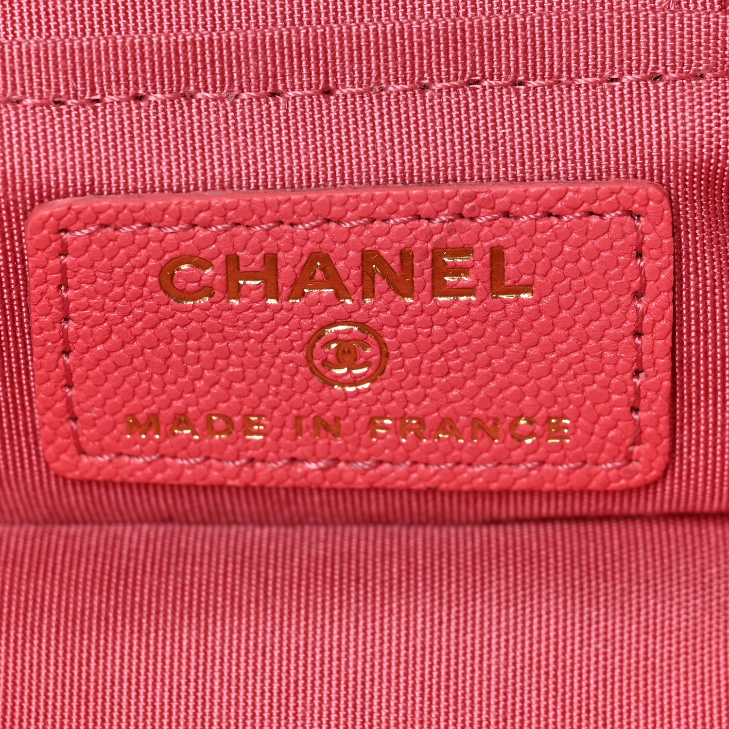 Chanel Caviar Quilted Mini Top Handle Vanity With Chain Pink 6 of 9