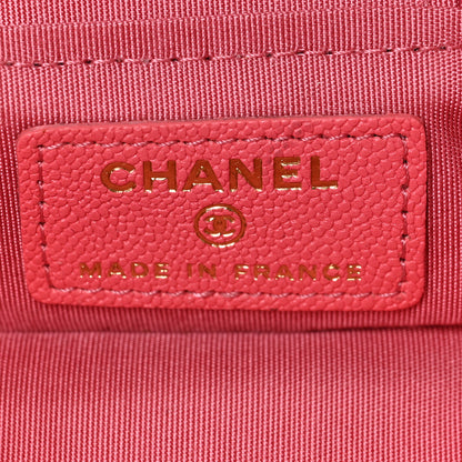 Chanel Caviar Quilted Mini Top Handle Vanity With Chain Pink 6 of 9