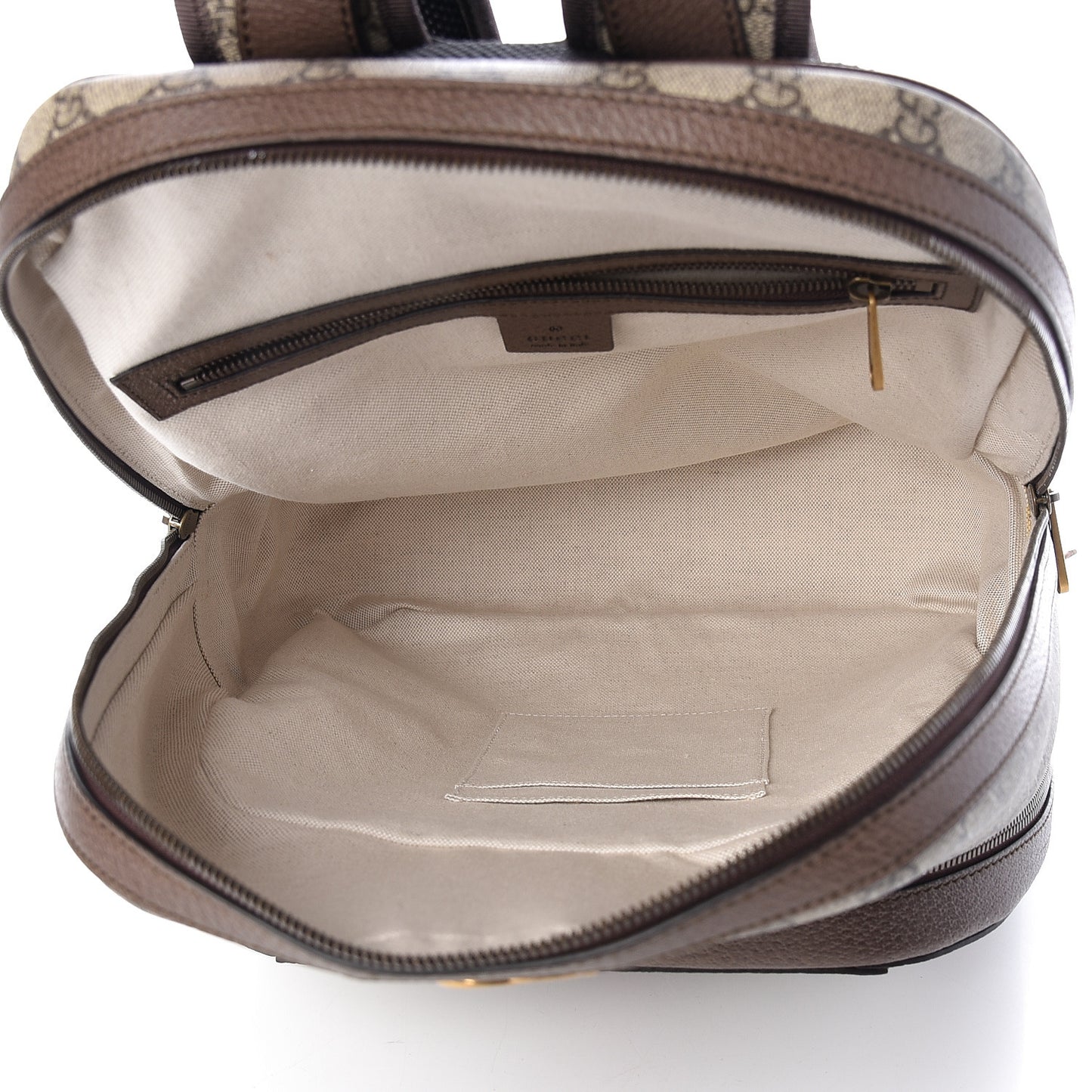 GG Supreme Monogram Medium Ophidia Day Backpack Brown