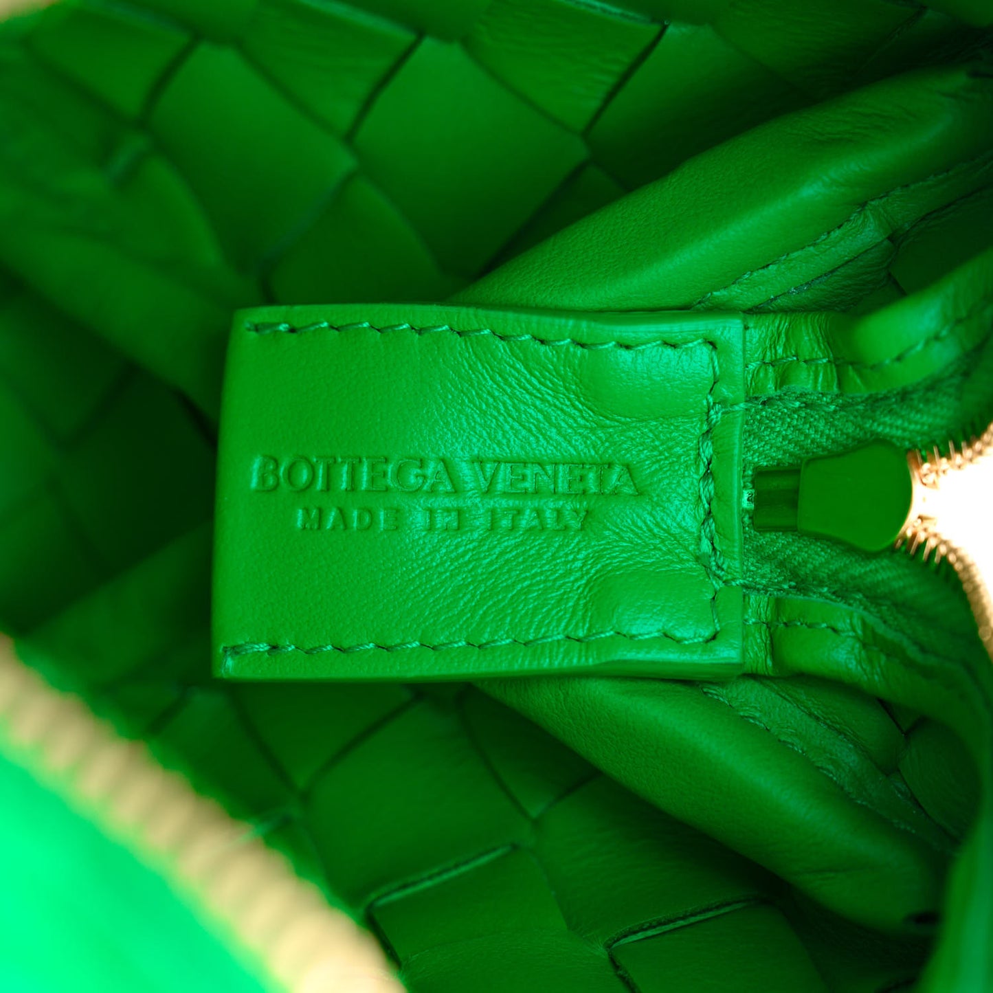 Nappa Intrecciato Mini Loop Camera Bag Parakeet