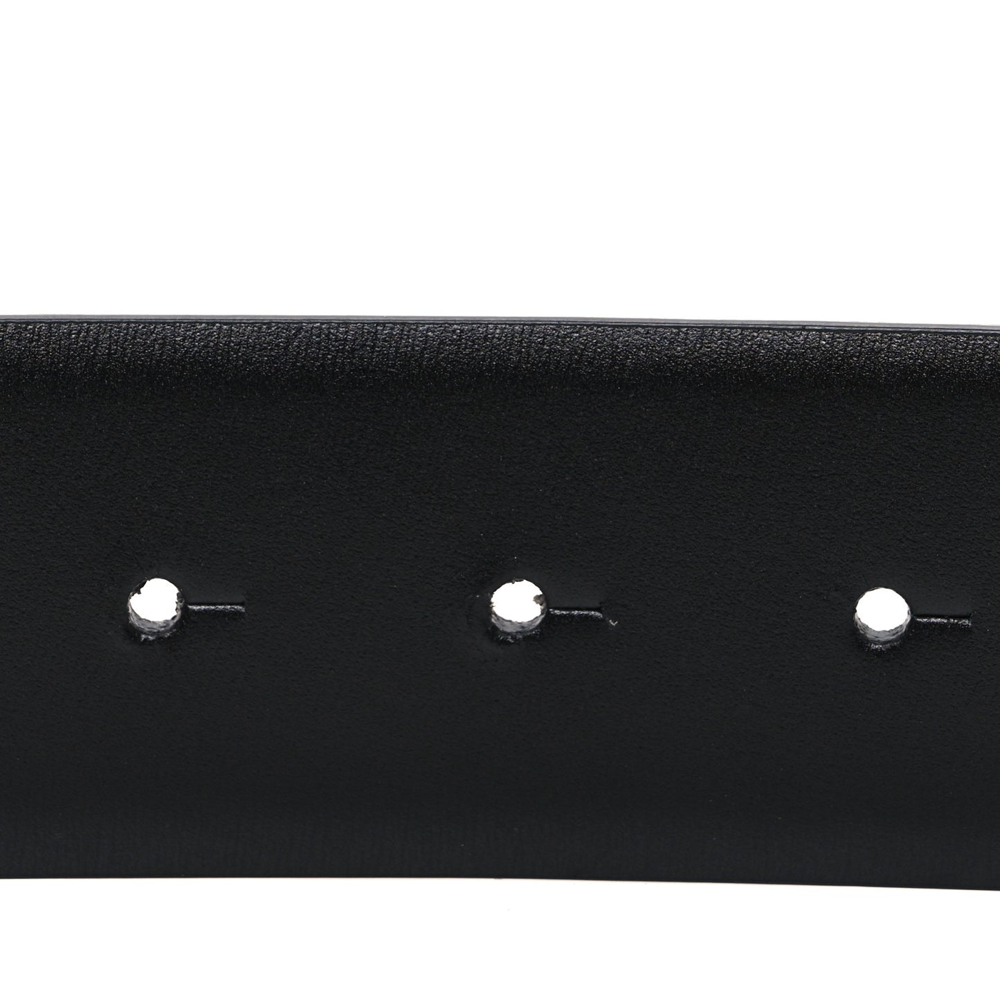 Glossy Calfskin Monochrome 40mm VLogo Belt 80 32 Black