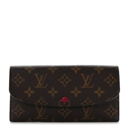 Louis Vuitton Monogram Emilie Wallet Fuchsia 1 of 9