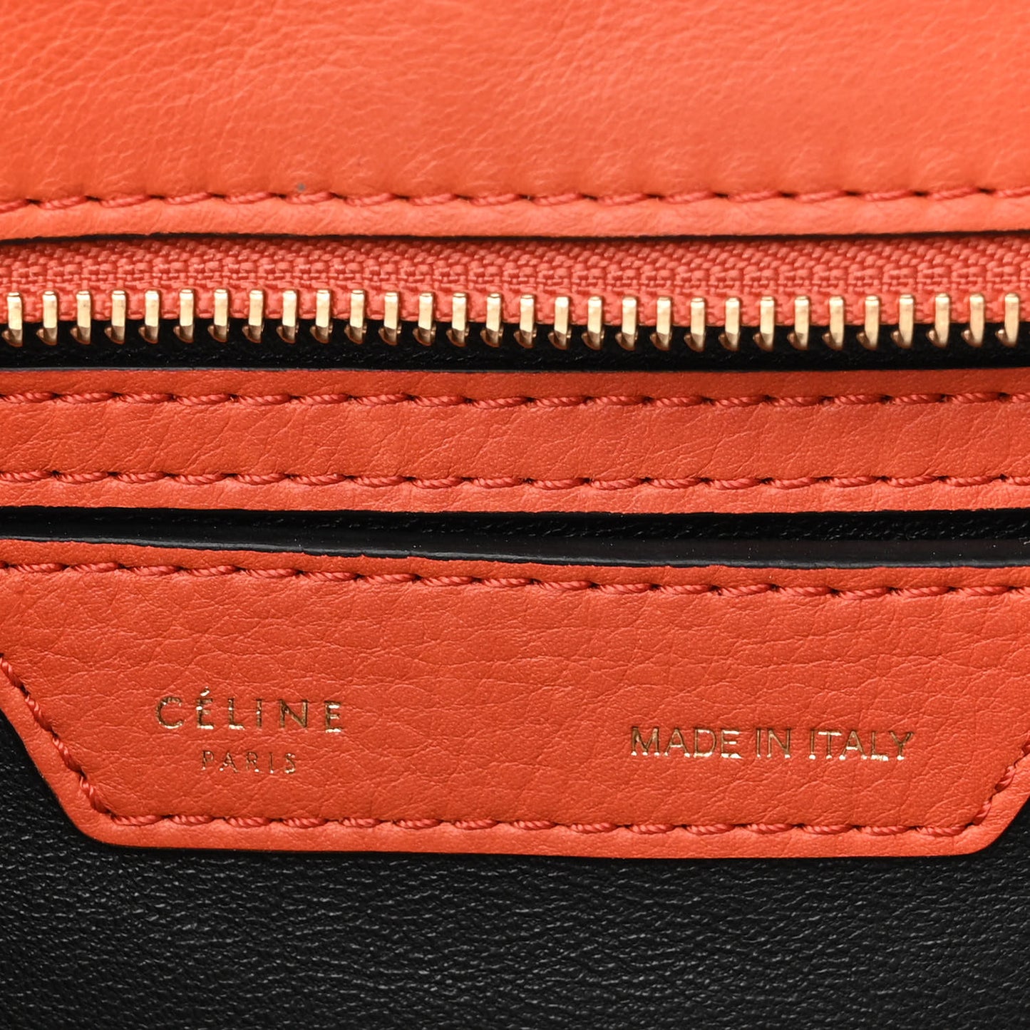 Calfskin Suede Medium Trapeze Orange