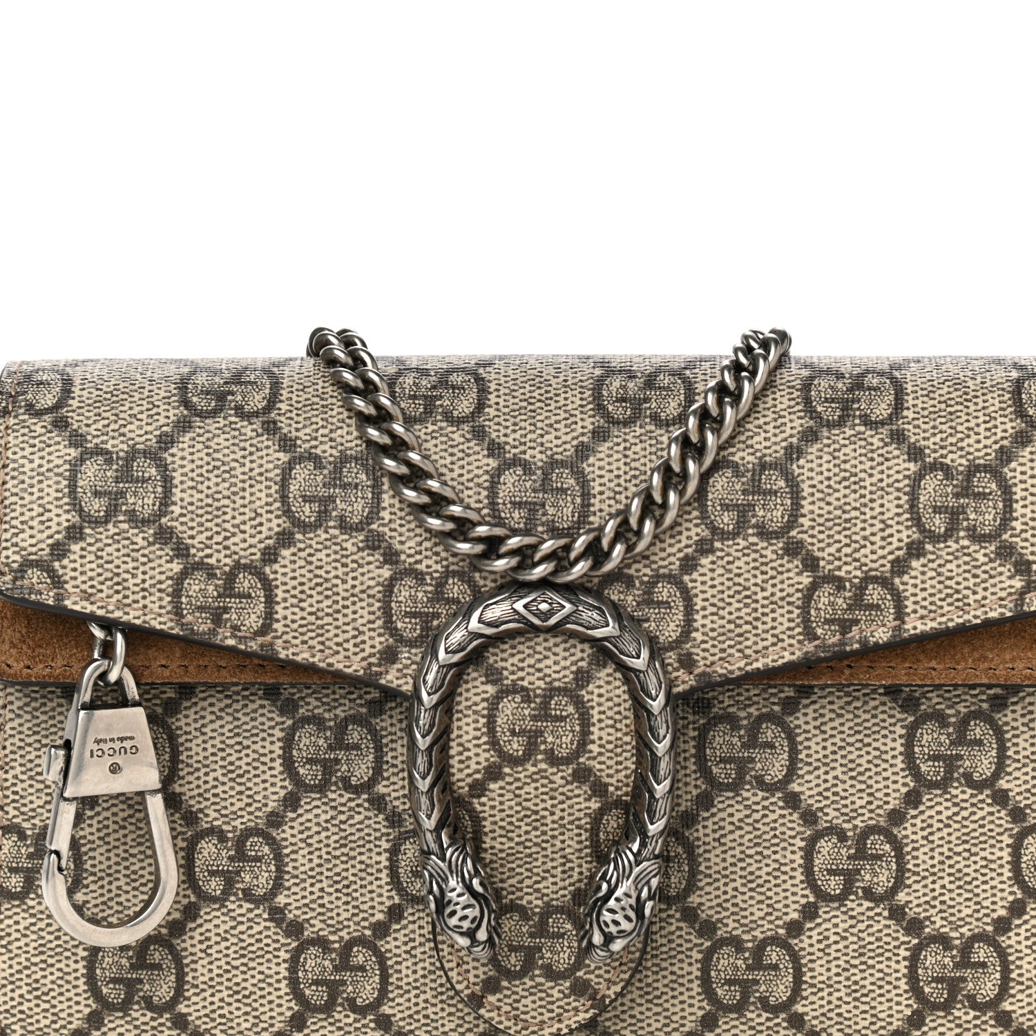 Gucci GG Supreme Monogram Super Mini Dionysus Shoulder Bag Taupe 6 of 15