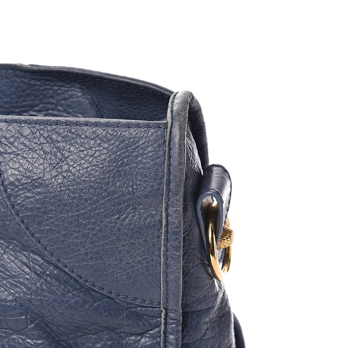 Agneau Giant 12 Gold Hardware Part Time Bleu Persan