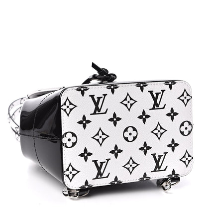Louis Vuitton Patent Monogram Hot Springs Backpack Black White 4 of 9