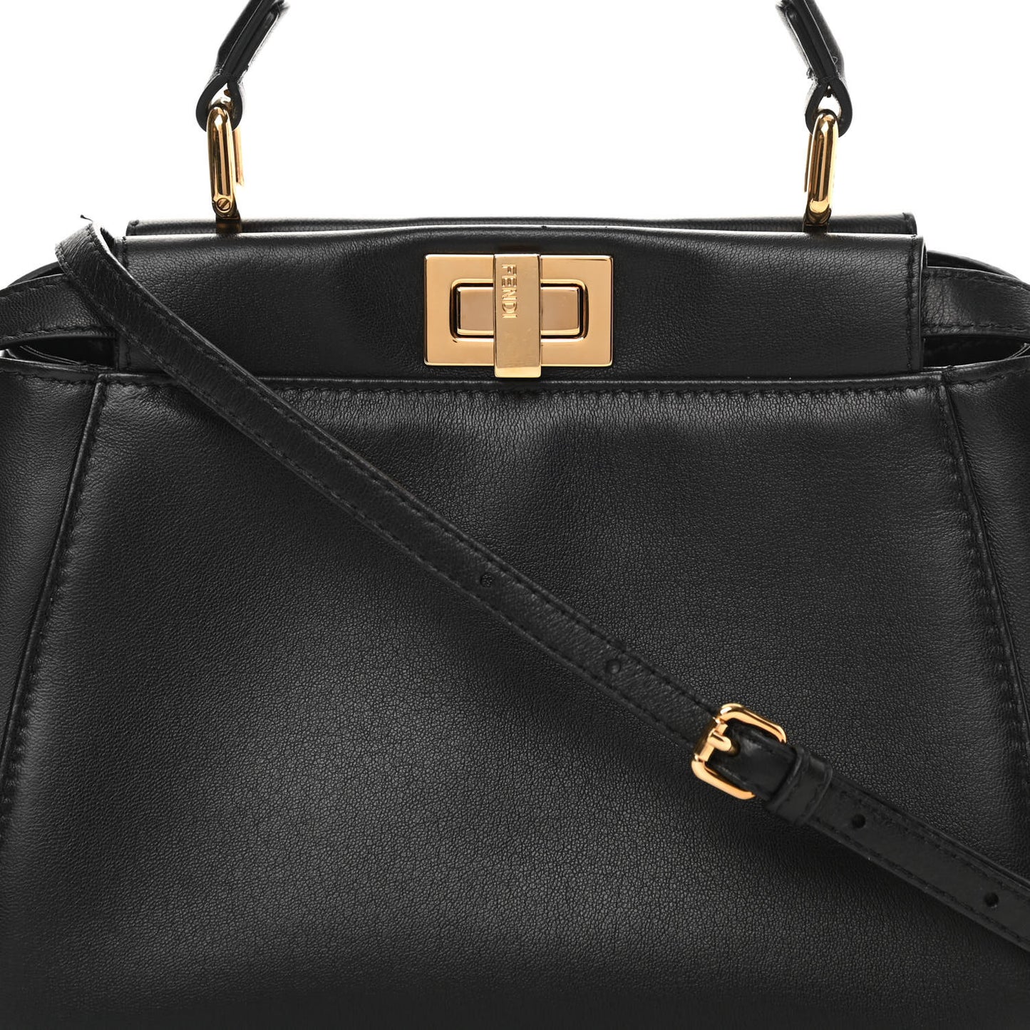 Nappa Mini Peekaboo Iconic Satchel Black