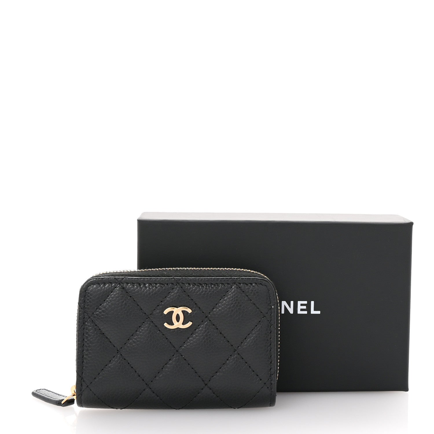 Chanel Caviar Quilted Classic Zipped Coin Purse Black 8 of 8