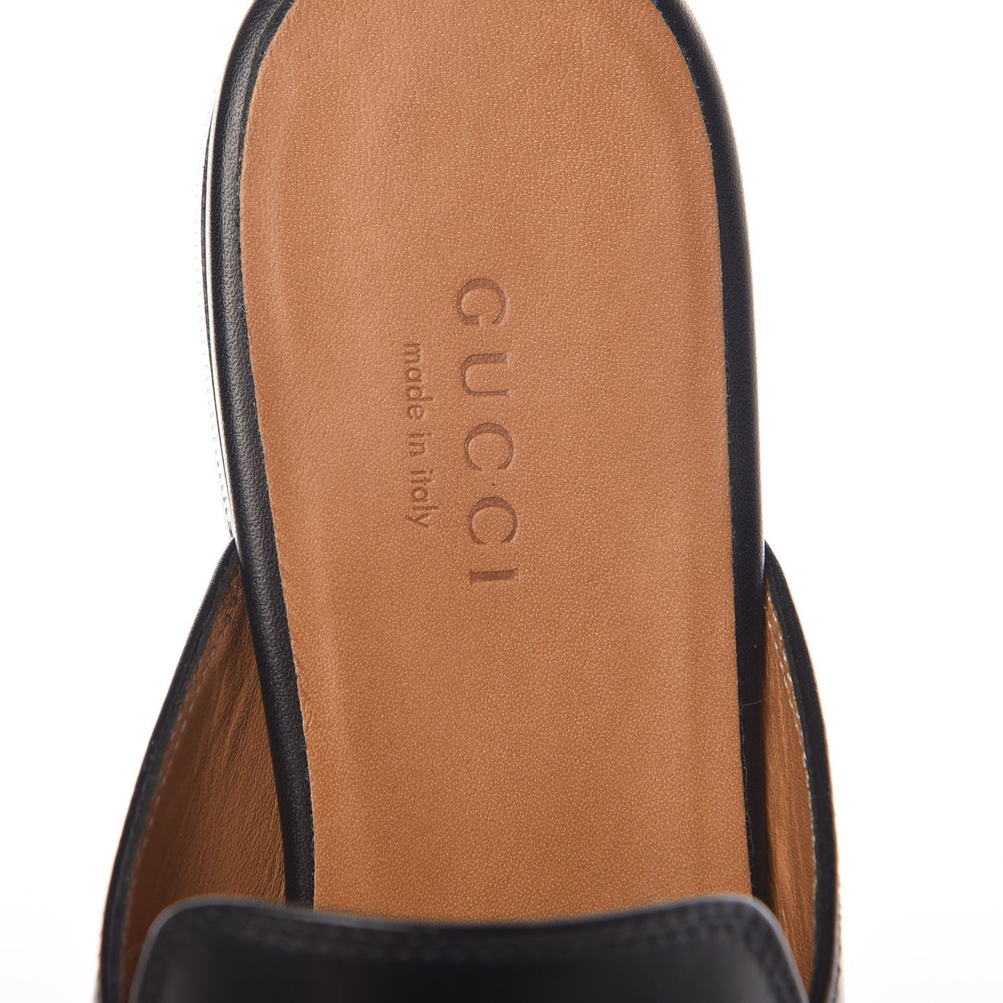 Calfskin Womens Princetown Slippers 35 Black