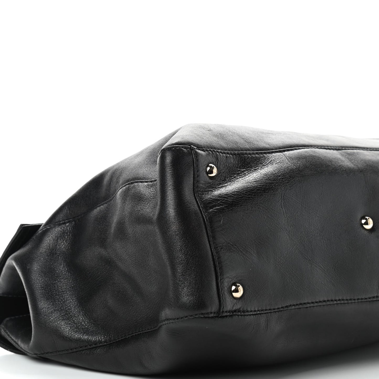 Vitello Acqua Baguette Satchel Black
