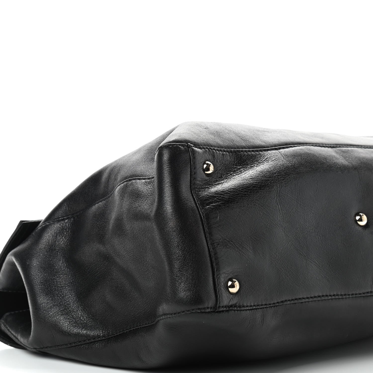 Fendi Vitello Acqua Baguette Satchel Black 6 of 10