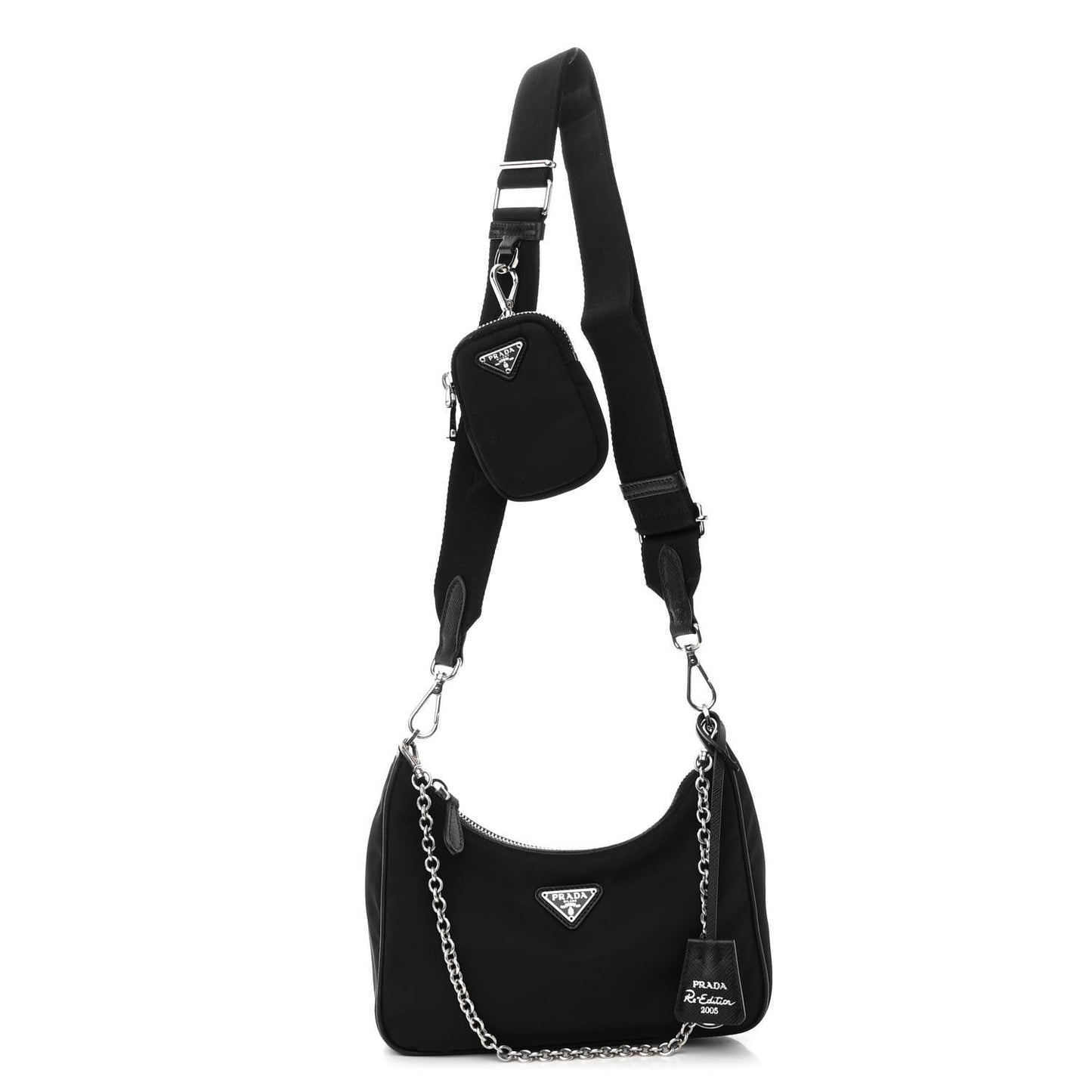 Nylon Re-Edition 2005 Shoulder Bag Black
