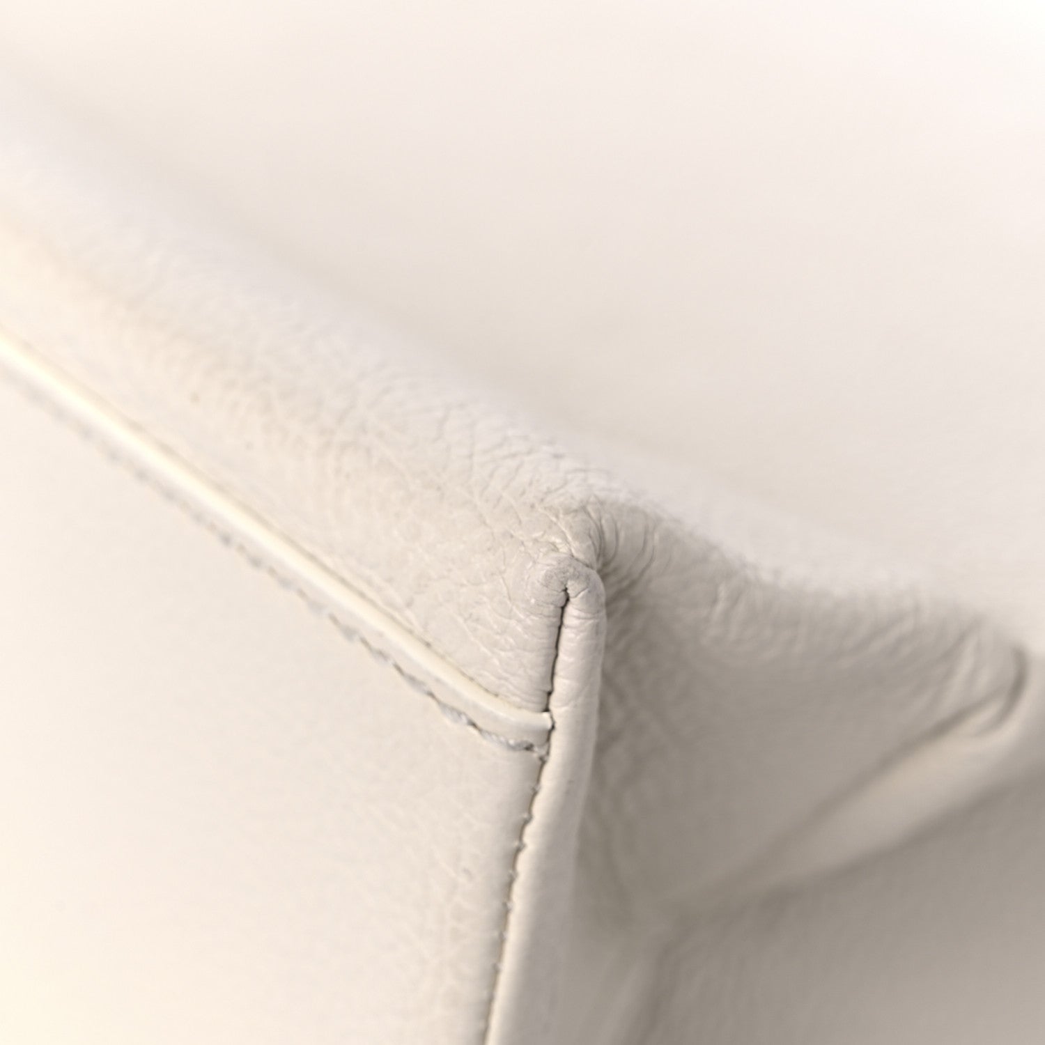 Balenciaga Calfskin Logo Medium Shopping Tote White 8 of 10