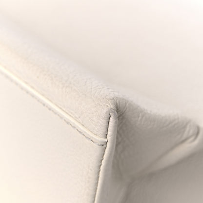 Balenciaga Calfskin Logo Medium Shopping Tote White 8 of 10