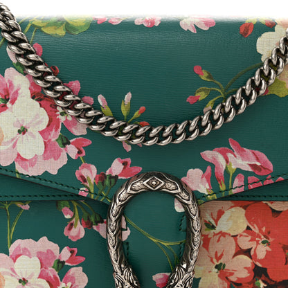 Gucci Calfskin Blooms Print Medium Dionysus Shoulder Bag Bright Emerald Multicolor 8 of 15
