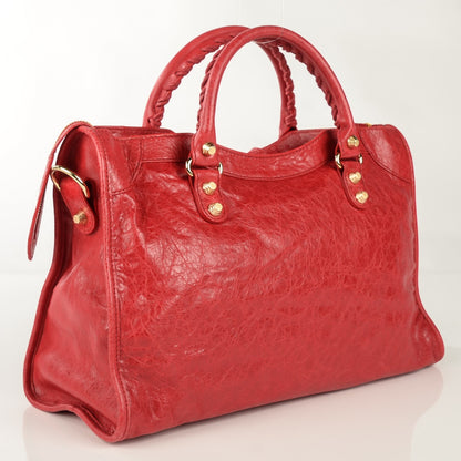 Balenciaga Agneau Giant 12 Gold Hardware City Rouge Cardinal 3 of 12